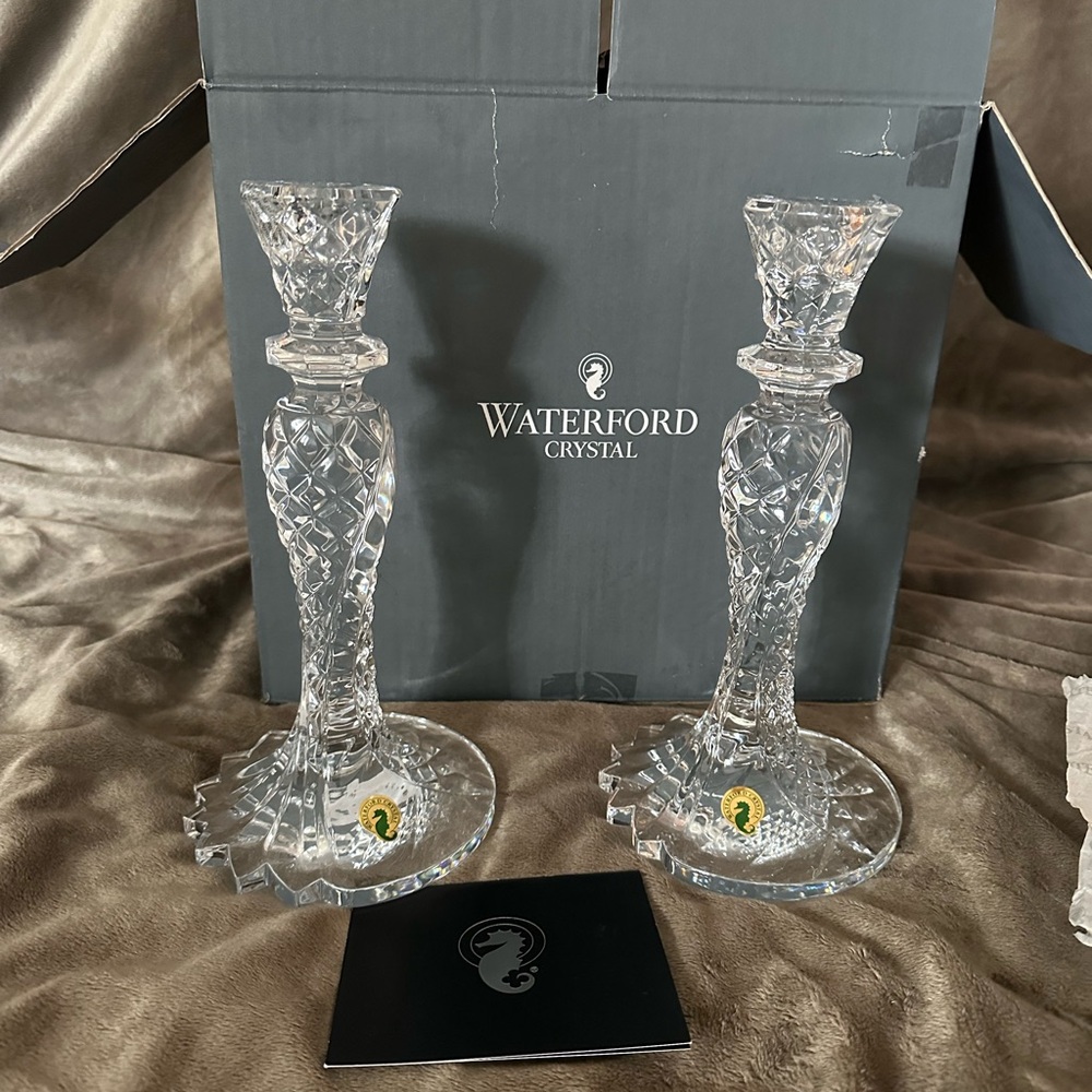 Waterford Crystal Candle Holder - Sea Jewel